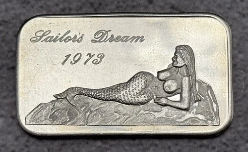 1973 Mother-Lode Mint Sailors Dream 1 oz .999 Fine Silver Bar