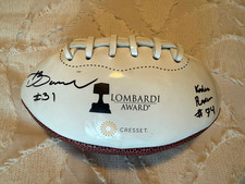 52nd Lombardi Award Signed Mini Football -  (Bailey, Howell, Proctor, Rodriguez)