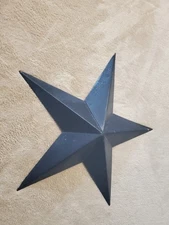 12 inch DISTRESSED BLACK BARN STAR STARS PRIMITIVE RUSTIC COUNTRY FARMHOUSE