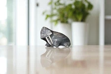 Beekoalook Authentic Native Hand Crafted Walrus Soap Stone Figurine From Alaska