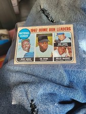 1968 Topps 1967 National League Home Run Leaders Aaron Santo McCovey Wynn #5