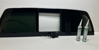 Fit: 2007-2021 Toyota Tundra Rear Back Glass POWER Sliding Window w/Regulator