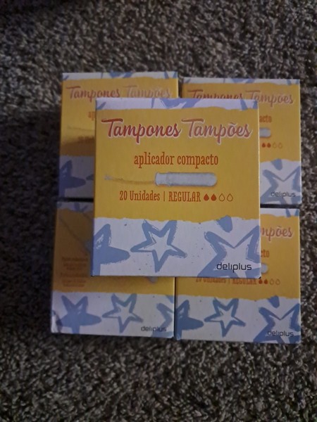 5 Cajas De 20 Uni.c/u. Tampones. Aplicador Compacto. Regular. Mujer.nuevo.españa