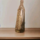 vintage clear glass soda bottle,Coca-Cola contour bottle, know Ribbed Design