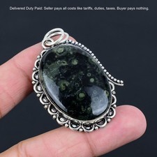 Natural Kambaba Jasper Sterling Silver Ethnic Anniversary Mother Pendant Jewelry
