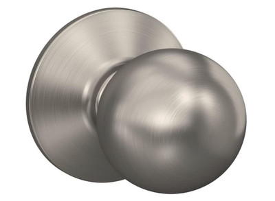 SCHLAGE F10 Orbit Passage Lock with 16080 Latch 10027 Strike Satin Nickel Finish