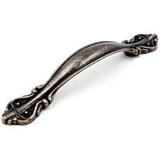  Cabinet Hardware Handle Pull - 5-Pack, 2 2-1/2" Hole Centers Antique Bronze