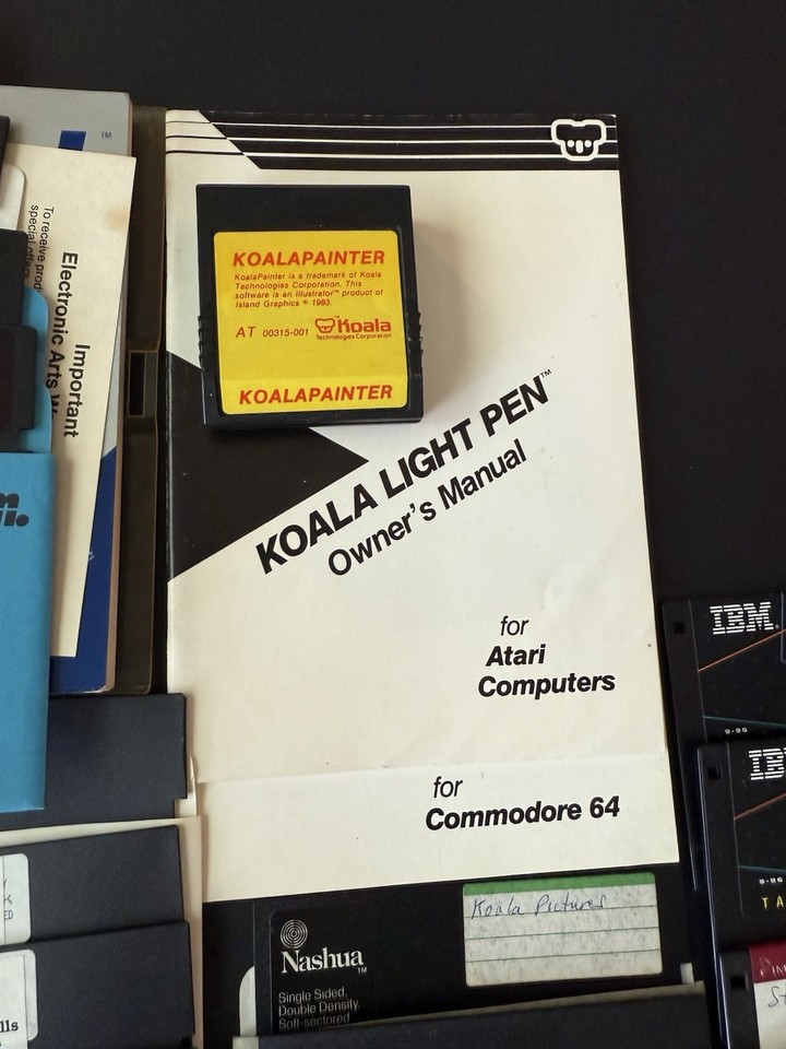 VTG Mixed Lot Computer Games Software Commodore 64 Atari Tandy Apple ...