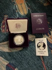 1986 - S  1 oz Proof Silver American Eagle (w/Box & COA)