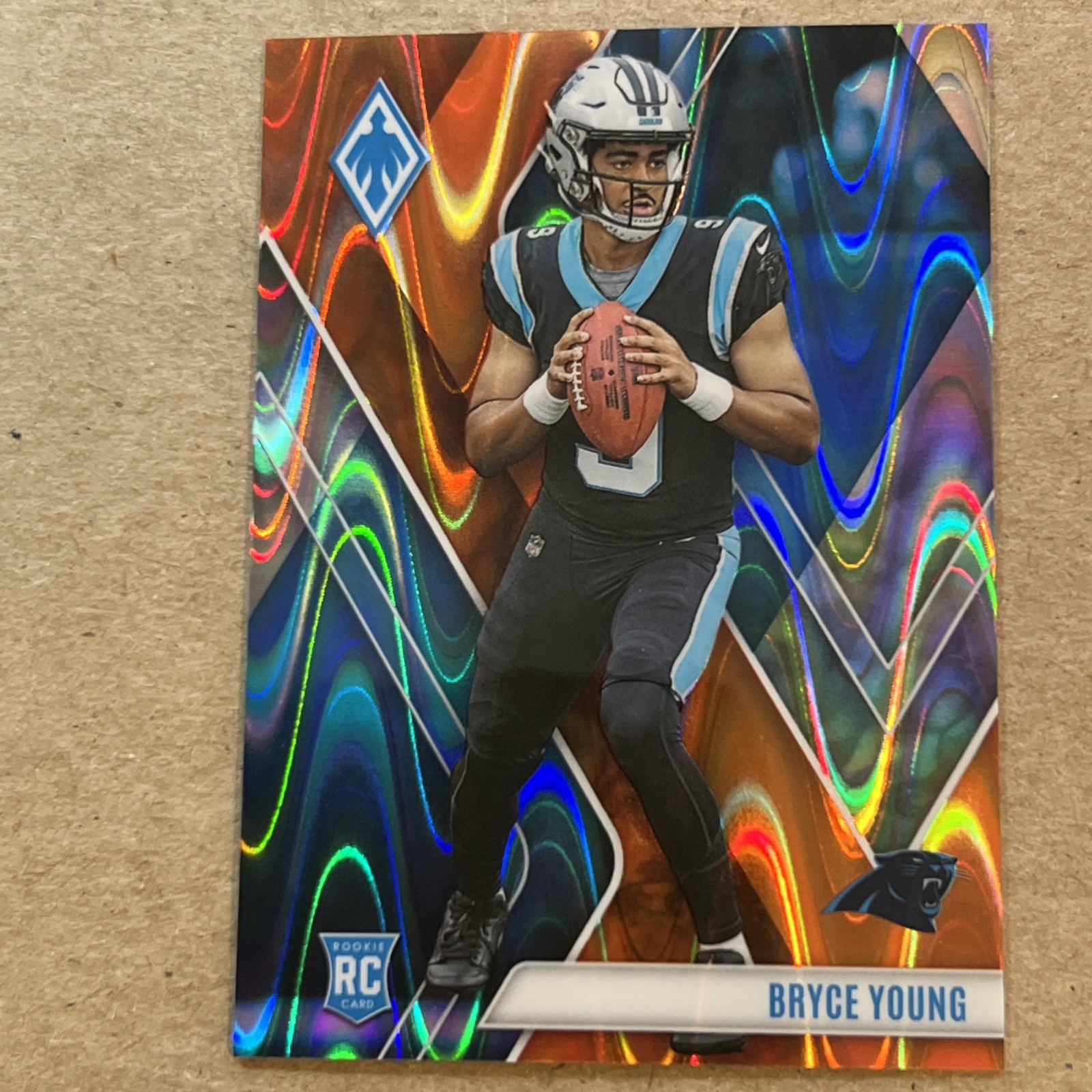 2023 Panini Phoenix #101 Bryce Young Orange Seismic 06/99 ( RC)