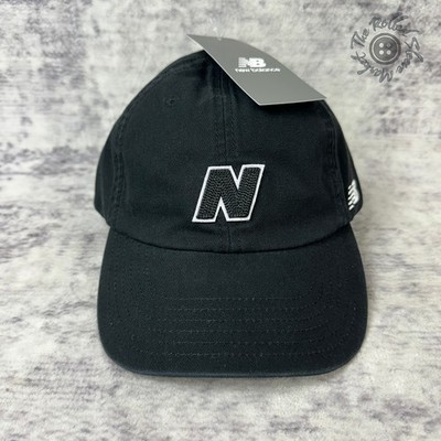 NWT New Balance N Logo Dad Hat Adjustable Strapback Cap Black
