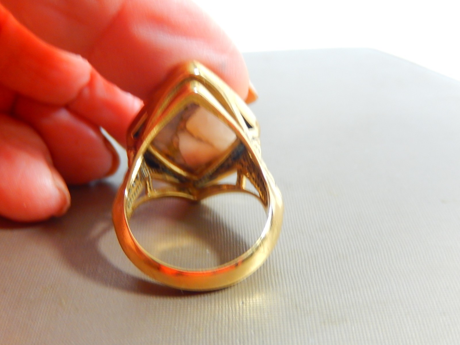 BARSE BRONZE AGATE LARGE STATEMENT RING SIZE 10.5 - image 4