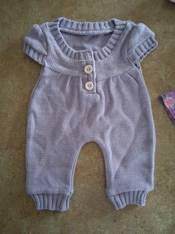 Boneca American Girl Bitty Baby Mix & Match Layette Conjunto Completo 2009 Roxo Rosa - Imagem 2 de 4