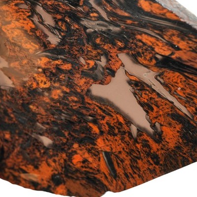 Tri-Flow Obsidian Slab - Clear Backlight Piece Old Stock Glass Butte