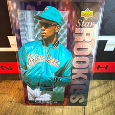 Upper Deck 1994 Star Rookies Carl Everett Rookie #11 Florida Marlins Card. rookie card picture