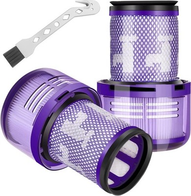 2 Stück Ersatzfilter Dyson V12 Detect Slim Absolute Staubsauger