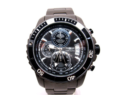 Invicta Ti-22 Black Dial Gray Tone Men's 100M Titanium Chronograph-22460