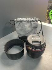 Canon EF 50mm f/1.2L USM Standard Lens With ES-78 Hood And Pouch