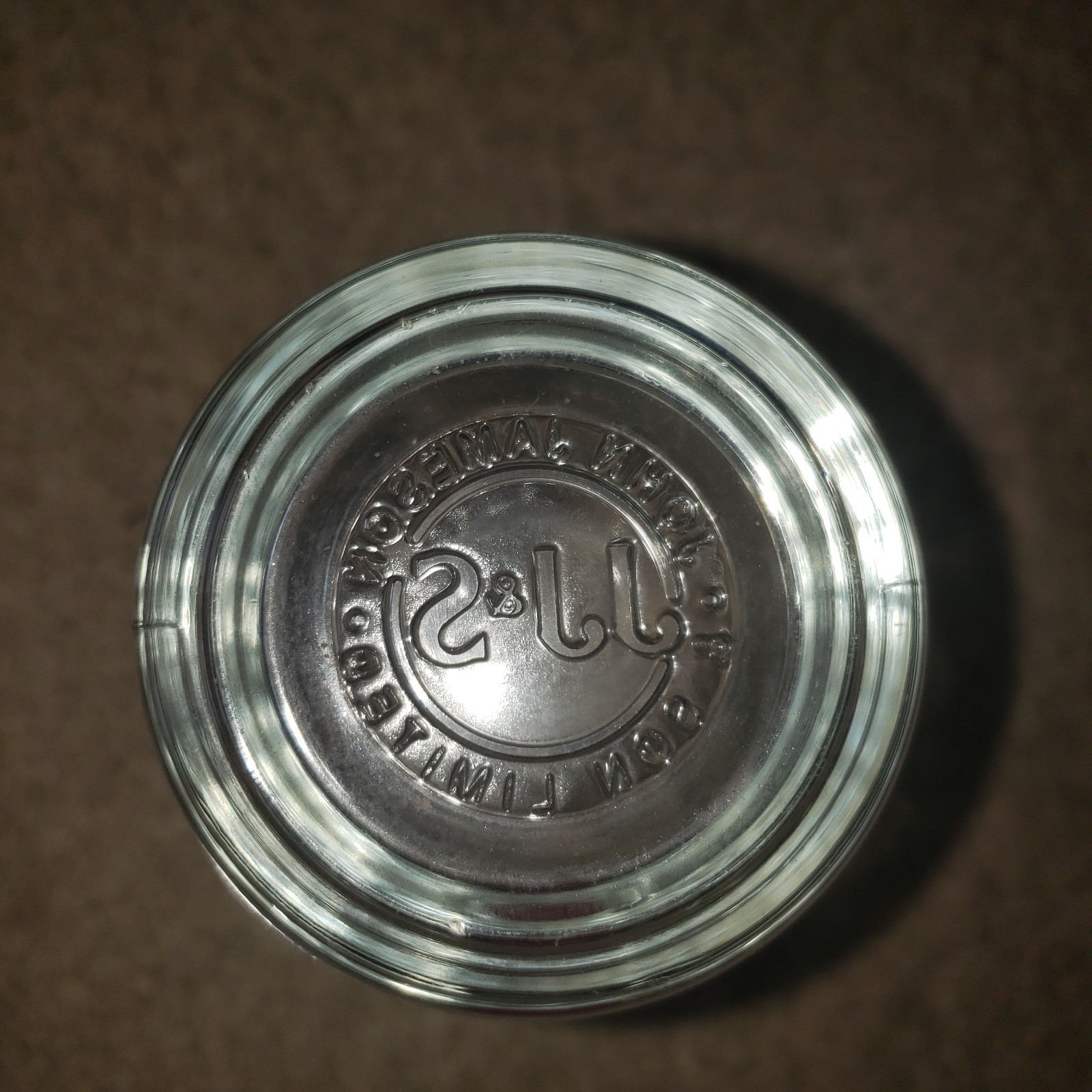 John Jameson & Sons Limited Red Label Irish Whiskey Low Ball Rocks Glass (1) EUC