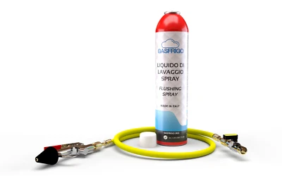 KIT PULIZIA TUBI CLIMATIZZATORE + SPRAY 600 ml LAVAGGIO IMPIANTO CONDIZIONAMENTO