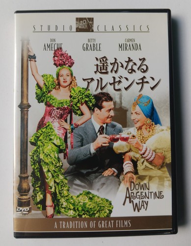 Down Argentine Way (1940, DVD) Japanese Subs English Audio Region 2 RARE OOP