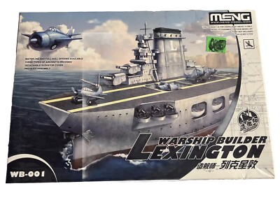 MENG WARSHIP BUILDER - AIR CRAFT CARRIER LEXINGTON Model Kit  #WB-001 Matt Black