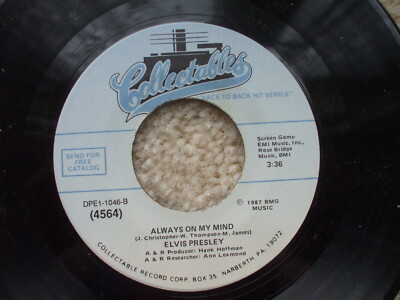 Elvis Presley - Always On My Mind / Elvis Medley - Collectables - Vinyl USA 45 