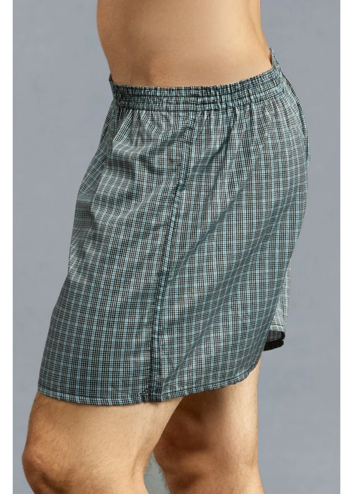Power New 6 pack Mens Plaid Boxer Short Trunk Underwear Lot LIGHT Weight S-3X - Image 3 of 4