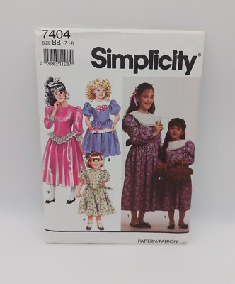Simplicity 90s Little Girl Dresses S9799 Children's And Girls' Dresses Simplicity