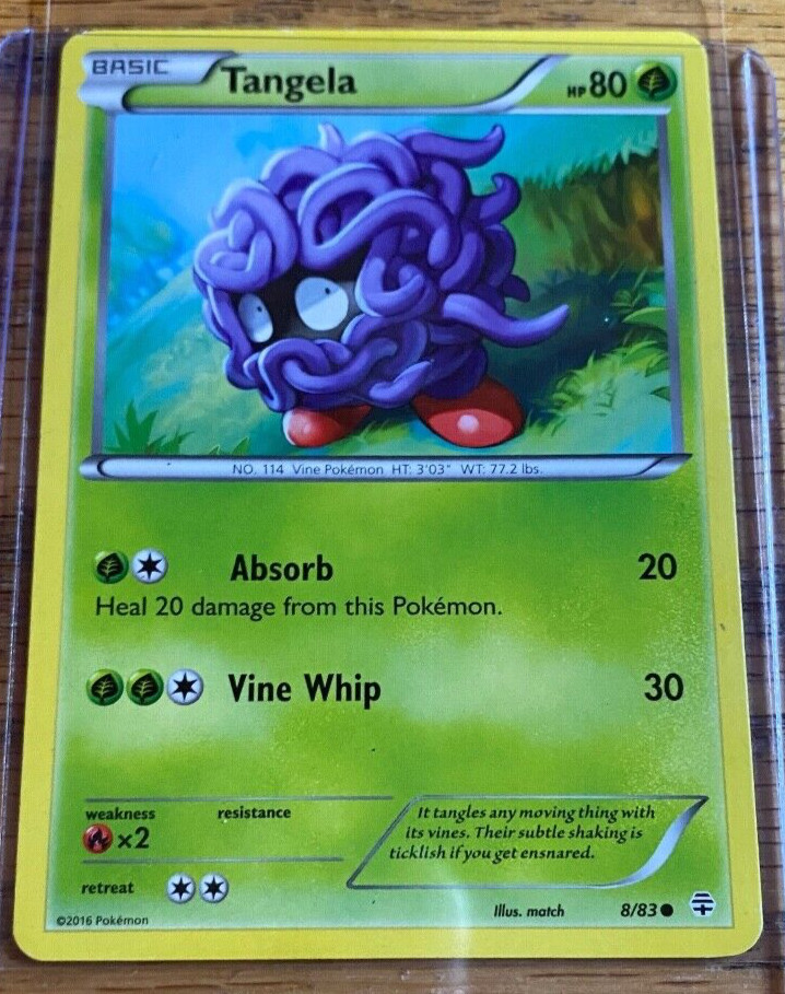 Tangela 8/83 - Generations - Common - Pokemon Card TCG - Lightly Played Basic