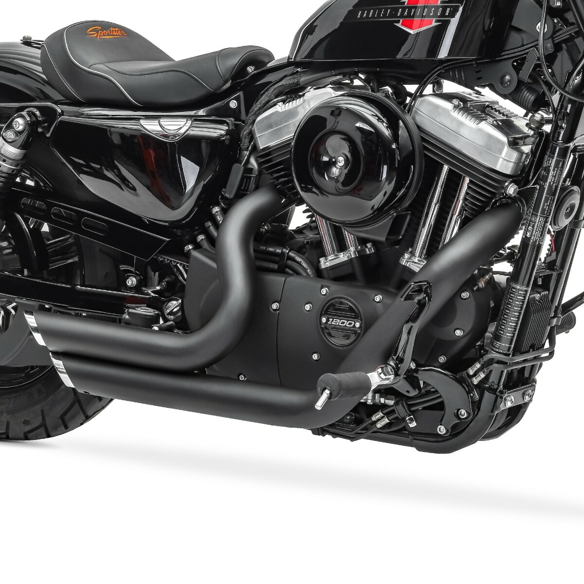 Pots D chappement Pour Harley Davidson Sportster 883 Iron 09 13 Noir pots-d-chappement-pour-harley-davidson-sportster-883-iron-09-13-noir