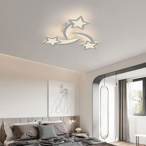 Dimmerabile Plafoniera da Soffitto LED Lampadario con Telecomando Soggiorno - Foto 7 di 14