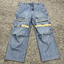 VINTAGE Marithe Francois Girbaud Jeans Mens 38 Blue Baggy Shuttle Tape Skater