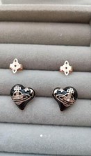 Vivienne Westwood Earrings Pierced Heart NO BOX EJ366