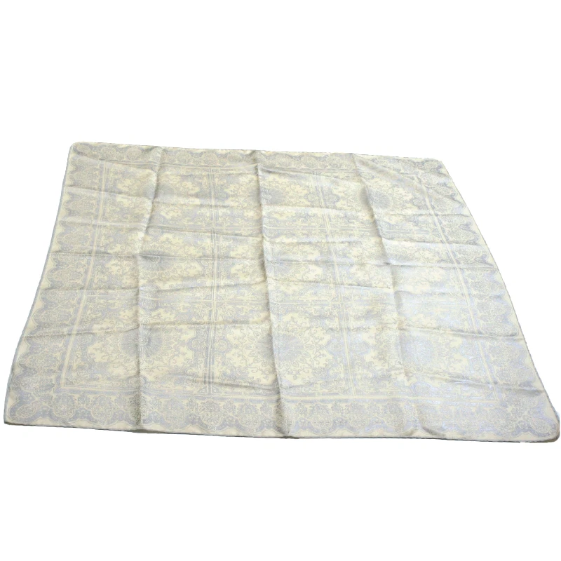 Auténtica bufanda de seda vintage DOLCE & GABBANA DG gris/beige estampado sarga 34" pulgadas Foto 2 de 4