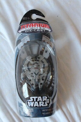 Episode 3 III MILLENNIUM FALCON Titanium Die-Cast Star Wars 2006 Micro Machines