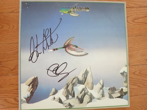 Yes band signed LP coa + Proof! Rick Wakeman Alan White autographed album