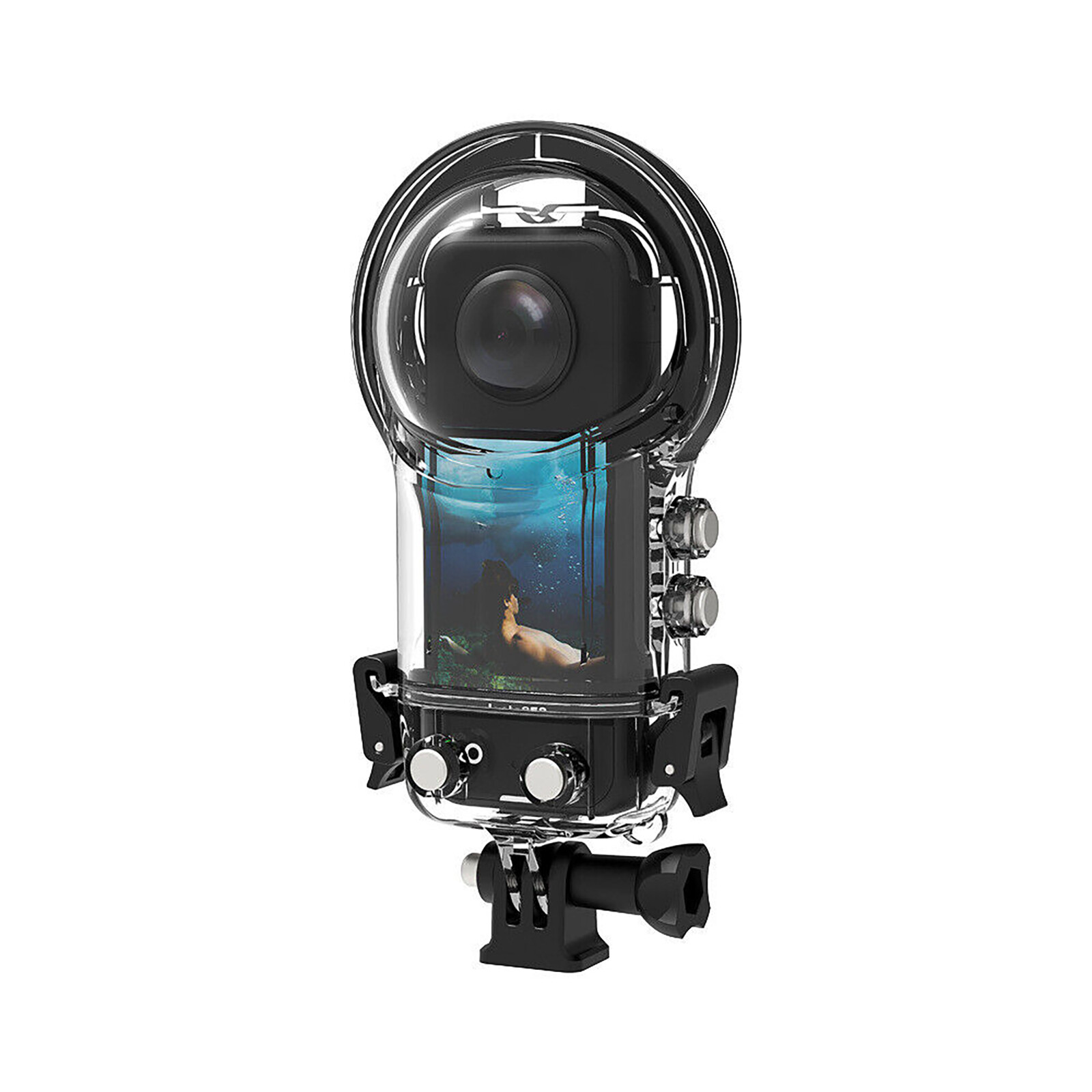 Panoramic Action Camera Waterproof Diving Case Protective Shell For Insta360 X3-image