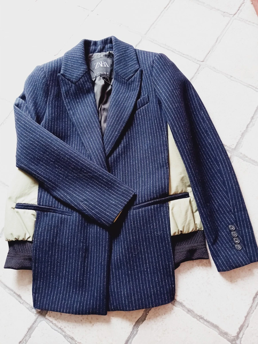 Manteau/Veste Zara Femme - Taille L - Gris - Style Basique Chaud - Occasion Très Bon état
