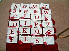 St. Nicholas Square 21"  CHRISTMAS Personalized, Custom Letters STOCKING
