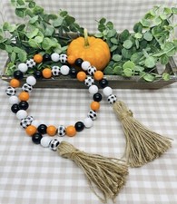 Halloween/Fall Wood Bead Garland