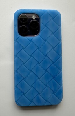 Bottega Veneta Intrecciato iPhone 14 Pro Max Case Blue/Mix Bottega Veneta Intrecciato iPhone 14 Pro Max Case Blue/Mix