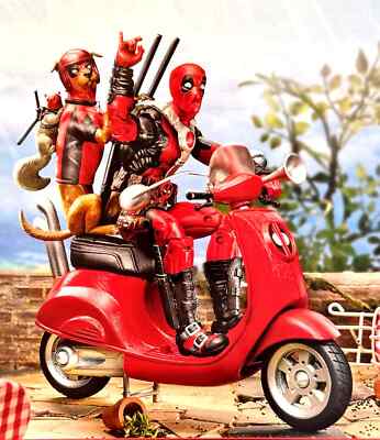MARVEL   Ultimate DEADPOOL Corps  (6 in Fig) w/Scooter + Friends)
