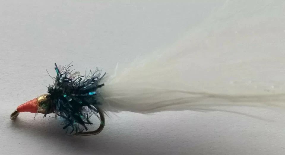 Fritz Goldhead Nomad Black & White Fly - Size 10