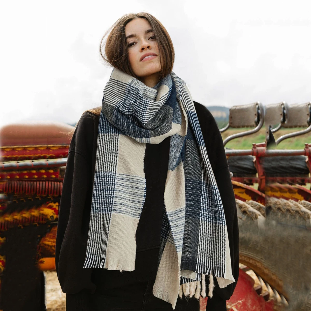 Classic 2024 plaid scarf
