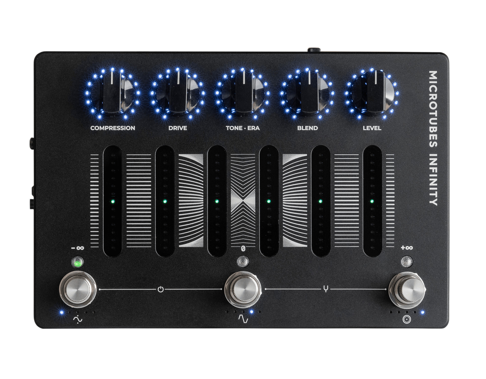 Предусилитель Infinity с микротрубочками из темного стекла/Педаль басовых эффектов Distortion