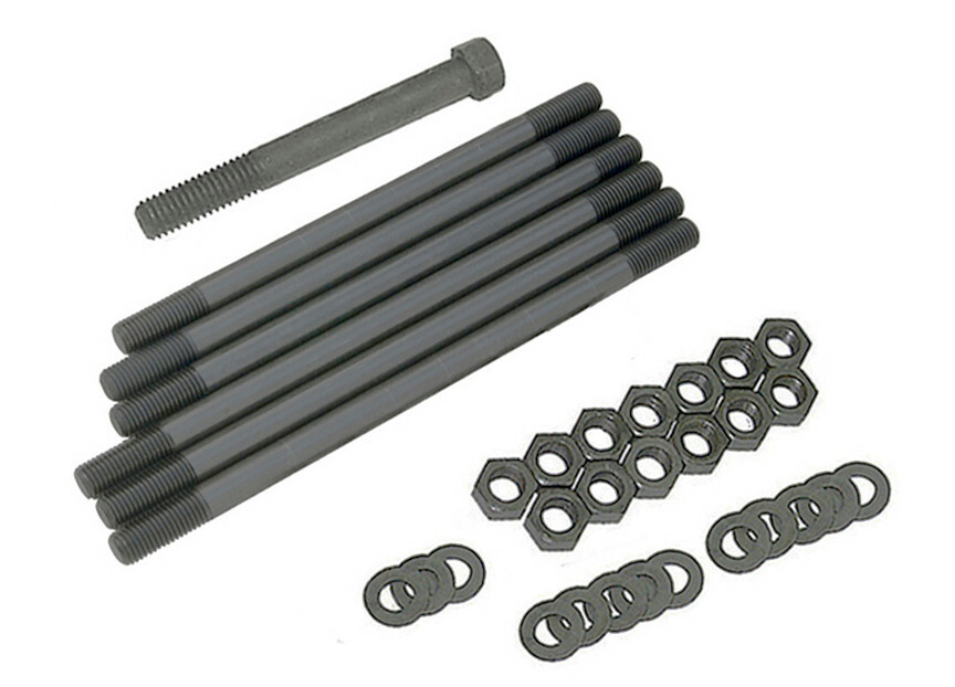 Parkerized CASE STUD & BOLT SET for 1936 - 1939 Harley 61