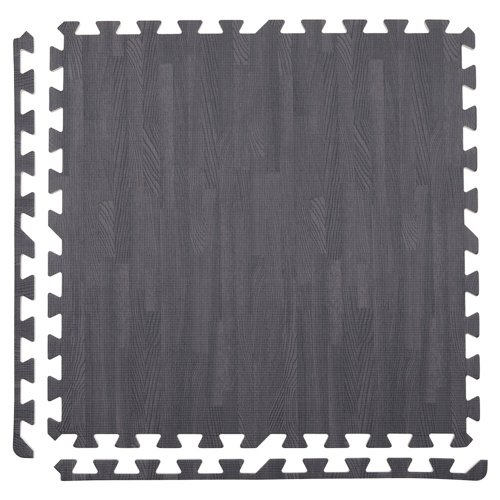 4/8/12/16/24x EVA Foam Floor Wood Effect Interlocking Gym Play Soft