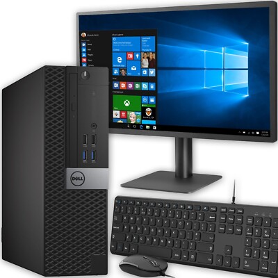 FAST COMPUTER PC i5 6th QUAD DESKTOP PC 22" TFT SET 16GB RAM 480GB SSD ...
