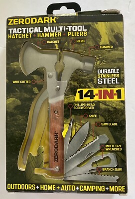 Zerodark Tactical Multi Tool 14 In 1 Outdoor Hammer Pliers Wire
